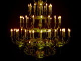 Candelabru Policandru mare din alama bronz- candelabre