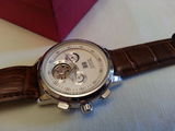 Ceas automat mecanic barbati Jaragar Tourbillon Elegant model Silver + cutie