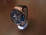 Ceas quartz de barbati de tip Hublot CHRONOGRAPH curea silicon