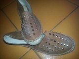 ciupici piele intoarsa maro ,,zara,,