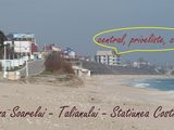 Cladire la rosu - apartamente sau pensiune - langa plaja pe Faleza Soarelui in statiunea Costinesti
