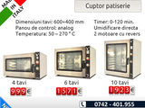 Cuptoare patiserie 4,6,10 tavi