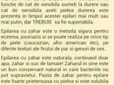 epilare cu pasta de zahar