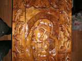 icoana sculptata in lemn de tei