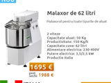 Malaxoar de 62 litri