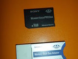 Memory stick pro duo 1 GB +adaptor SONY