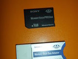 Memory stick pro duo 1GB +adaptor