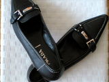 Mocasini balerini Prada din piele neagra marimea 36.5