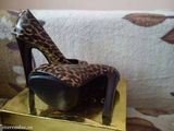 Pantofi Animal Print decupati