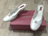 Pantofi authentic collection, intre alb- ivoire- perlat