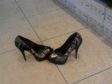 pantofi dama auriu cu negru noi, 38