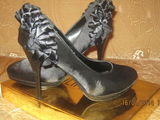 Pantofi satin toc 11 cm