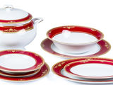 Regal Set Aurit din Portelan 12 Persoane