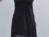 Rochie neagra de seara, cu paiete