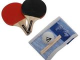 Set 2 palete tenis de masa cu fileu si minge