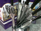 set cutite inox cu suport