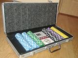 Set Poker 300 jetoane DICE cu valori in servieta aluminiu