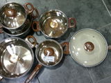 set  vase inox cu tiger