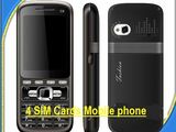 Telefon C8 cu 4 SIM-uri radio si TV, nou, sigilat