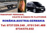 Transport persoane ,colete si masini pe platforma