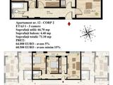 Vand apartament 3 camere, 71 mp, decomandat 700 m Metrou Aparatorii Patriei