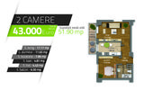 Vand apartament superb 2 camere, 52 mp Brancoveanu - Luica