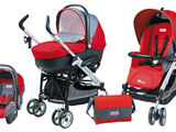 Vand carucior Peg Perego, 3 piese+geanta
