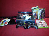 Xbox 360 elite 120gb+kinect+4controlare+covor dans+jocuri+accesorii